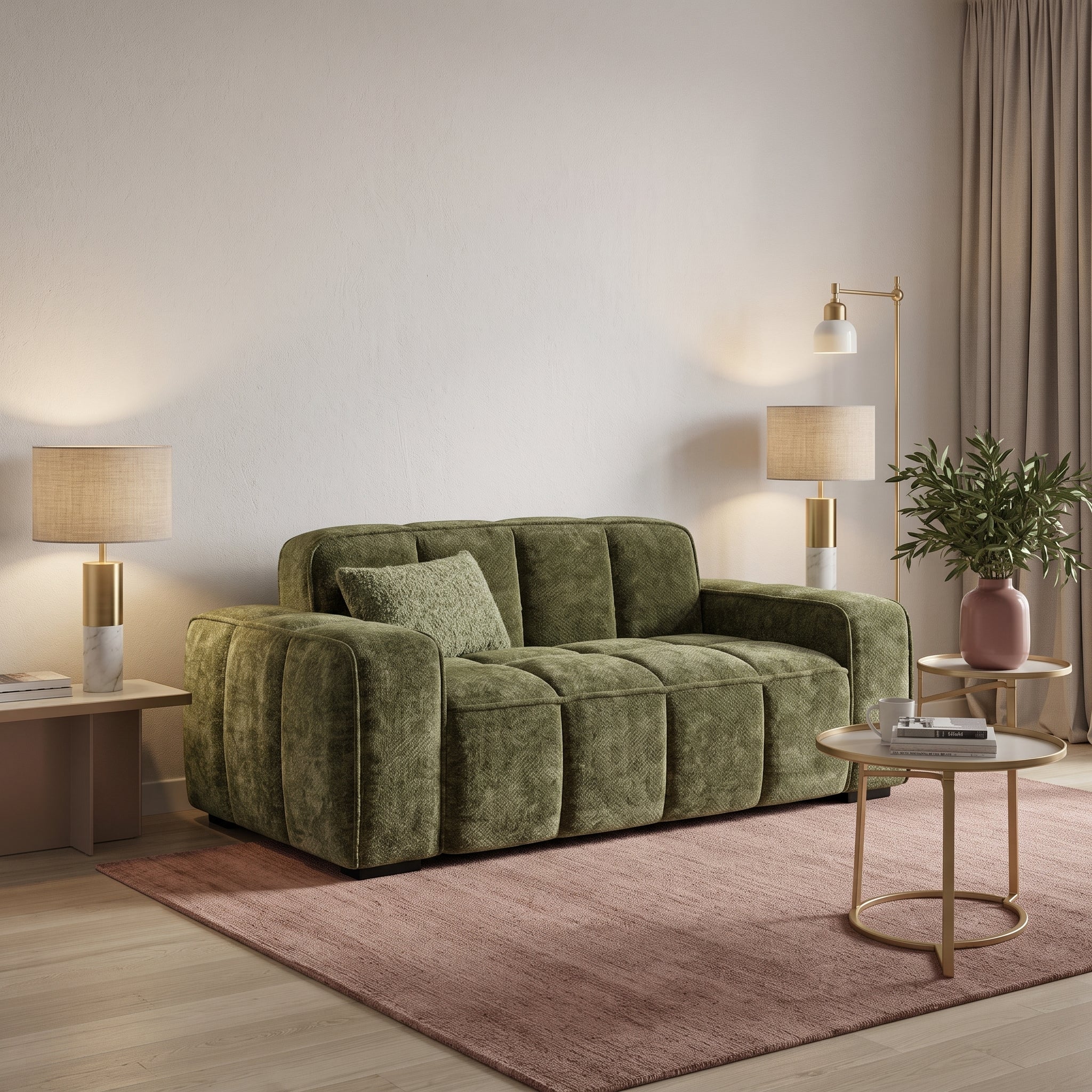 Paris Sofa Olive 2 Seater