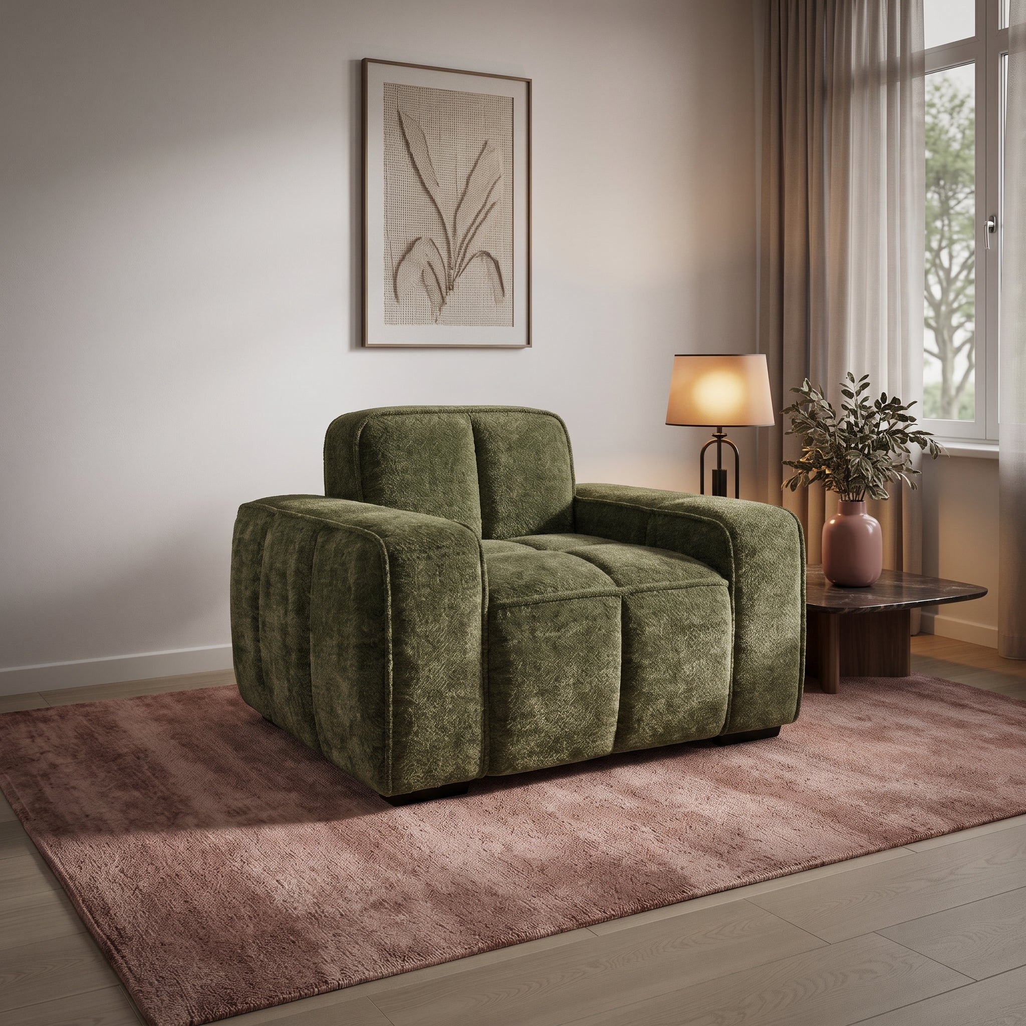 Paris Sofa Olive Armchair