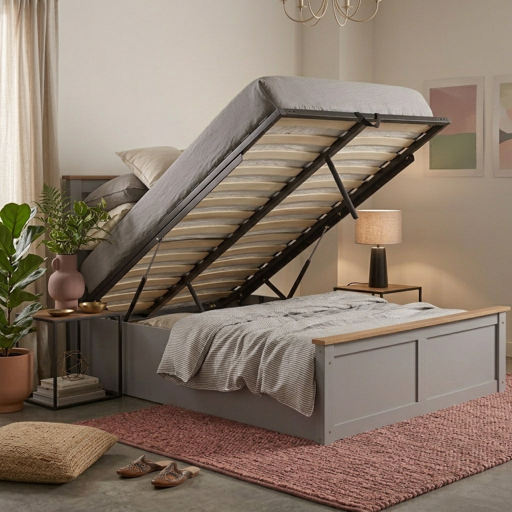 Phoenix Double Ottoman Bed