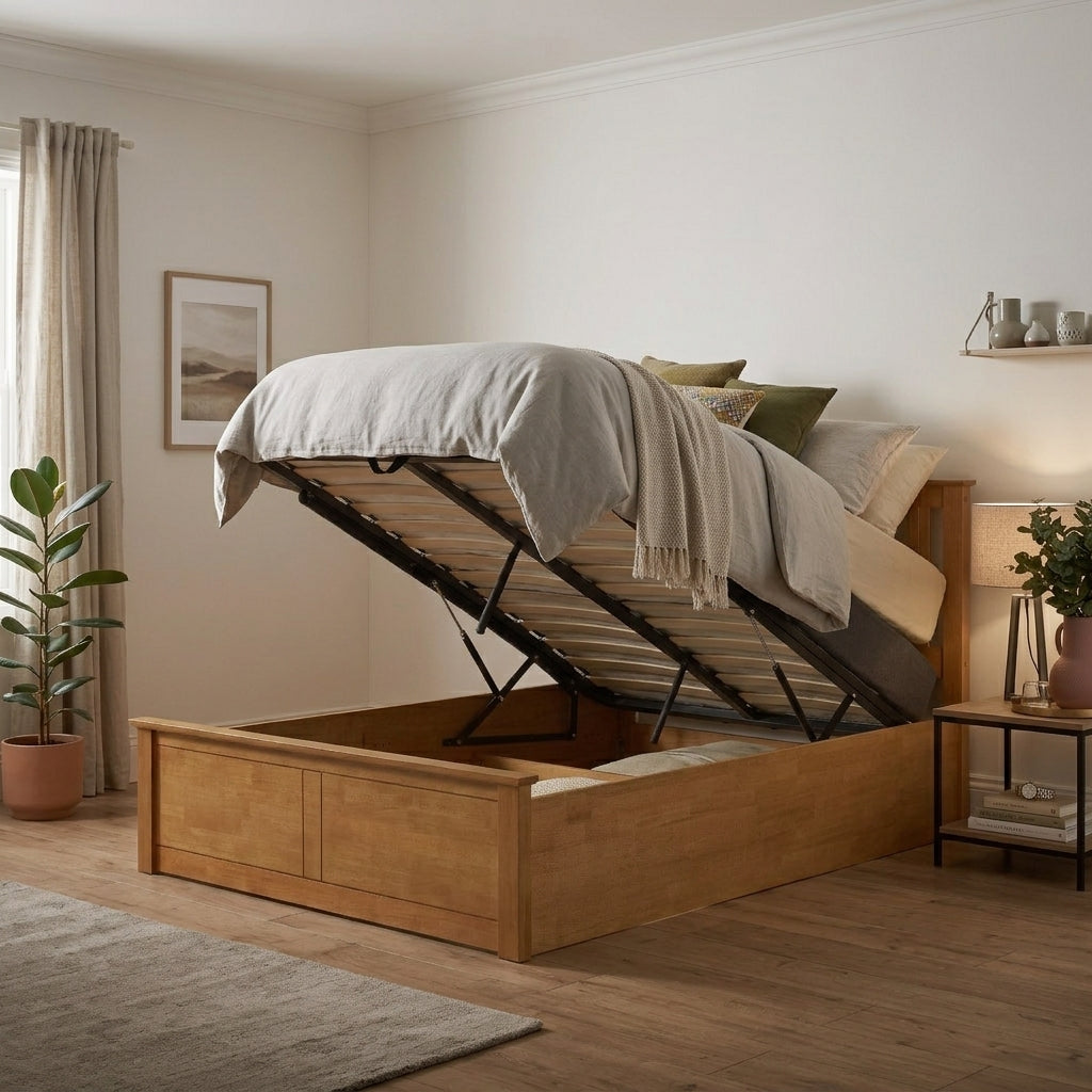 Phoenix Double Ottoman Bed