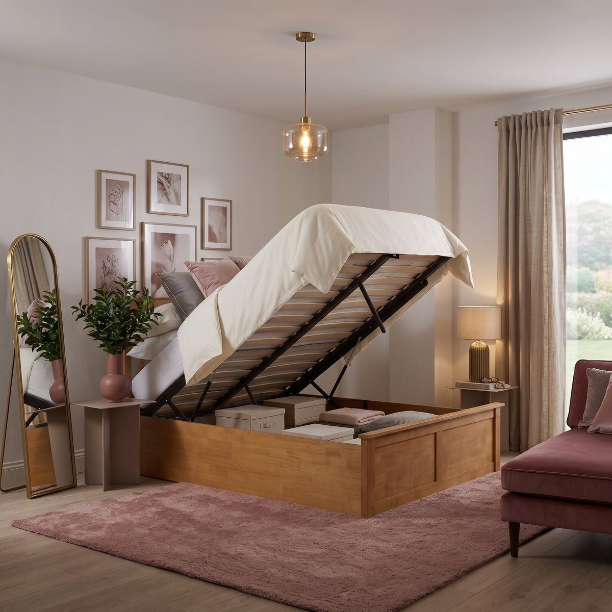Phoenix King Ottoman Bed