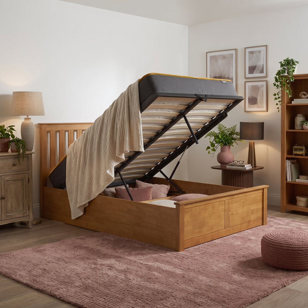 Phoenix Small Double Ottoman Bed