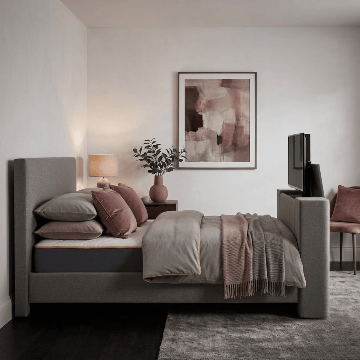 Plaza King TV Bed