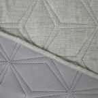Malini Lombardi Hexagon Quilted Double Bedspread in Grey