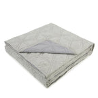 Malini Lombardi Hexagon Quilted Double Bedspread in Grey
