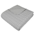 Malini Stockholm Quilted Double Bedspread in Grey