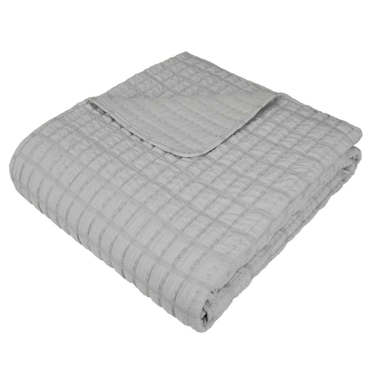 Malini Stockholm Quilted Double Bedspread in Grey