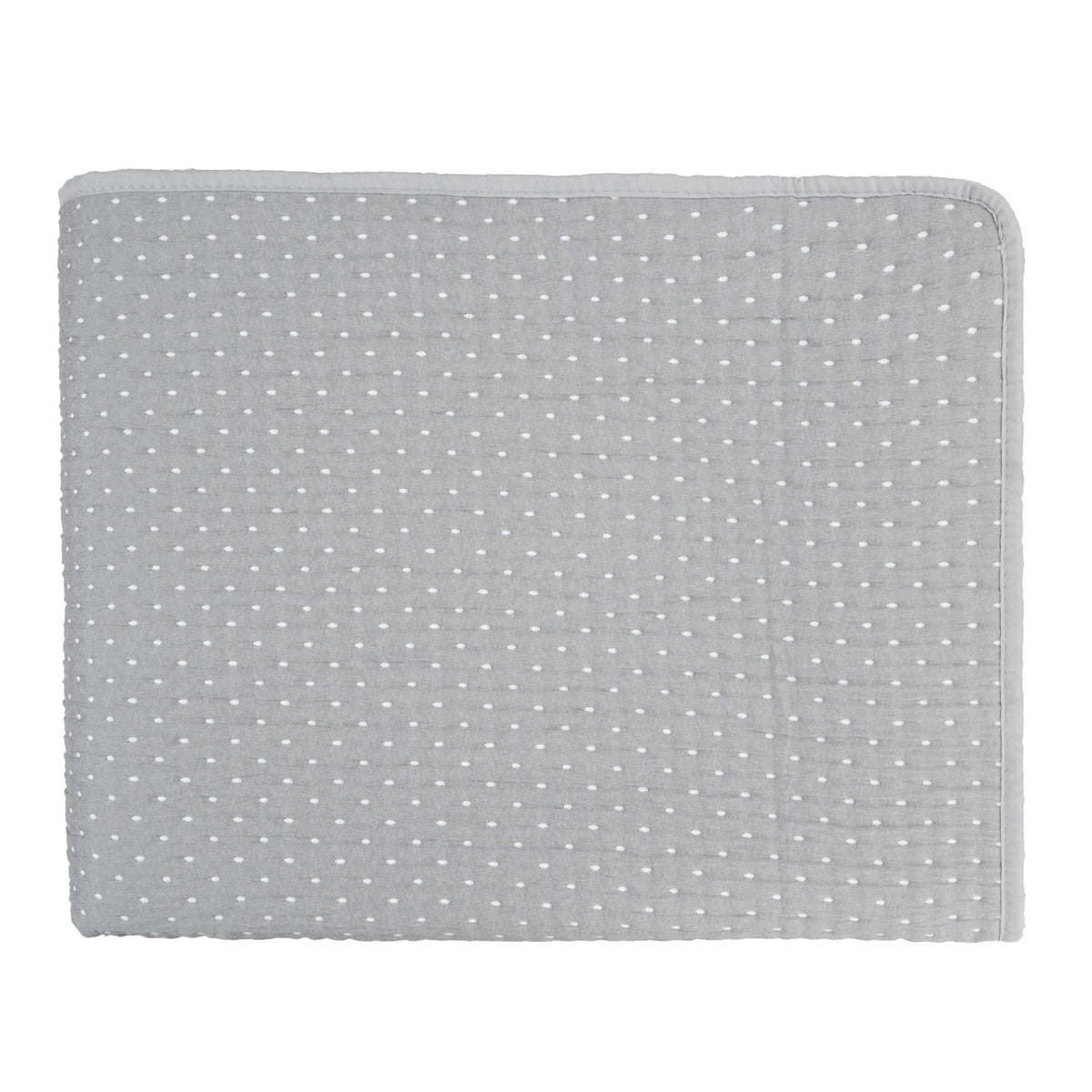 Malini Levi Jacquard Quilted King Size Bedspread in Grey