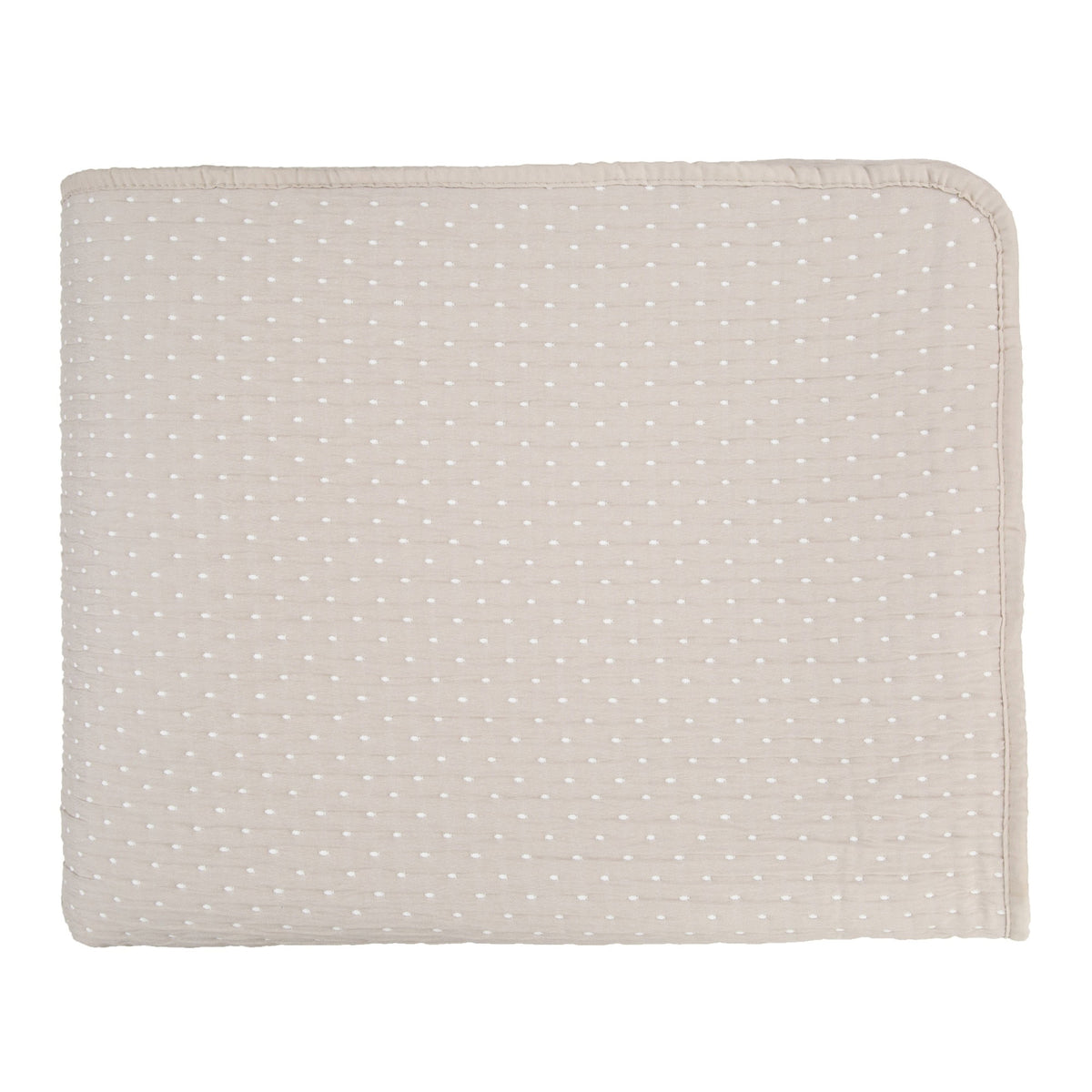 Malini Levi Jacquard Quilted King Size Bedspread in Taupe