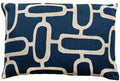 Malini Rectangle Edison Blue Cushion