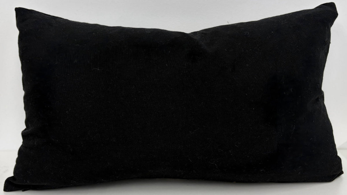 Malini Daker Rectangle Black Cushion