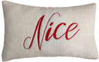 Paul Moneypenny Nicelist Rectangle Cushion