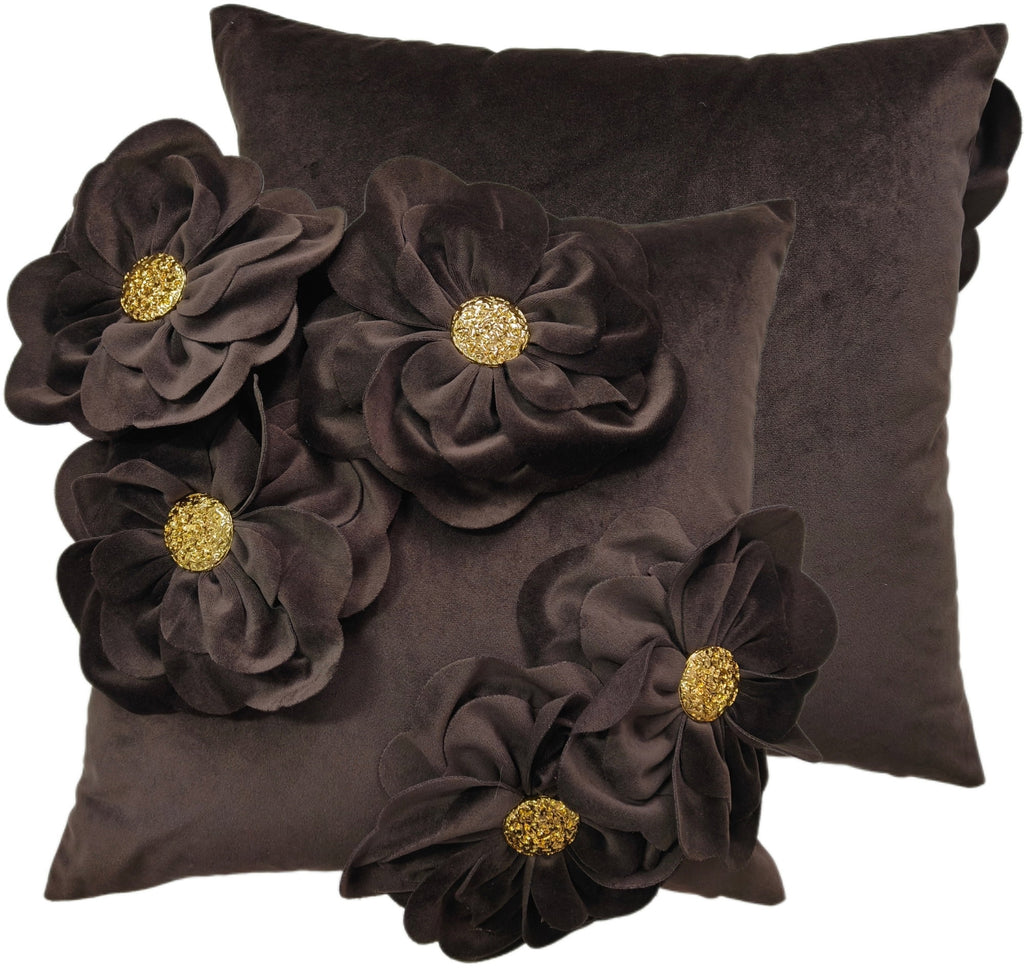 Paul Moneypenny Bloomingwonderful Choc Cushion