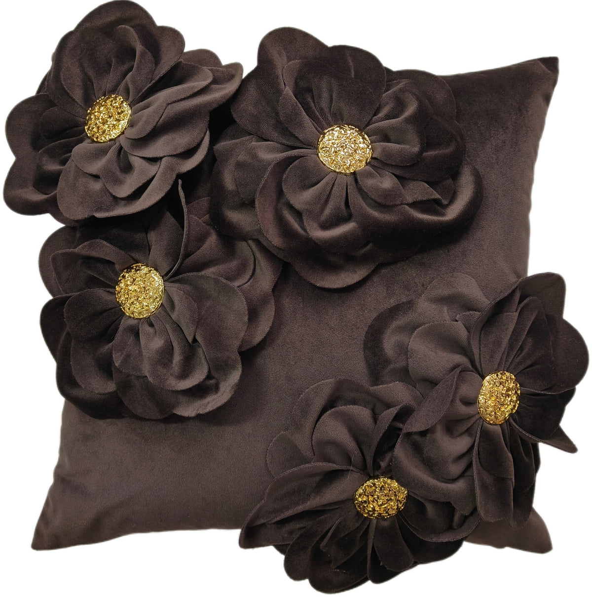 Paul Moneypenny Bloomingwonderful Choc Cushion