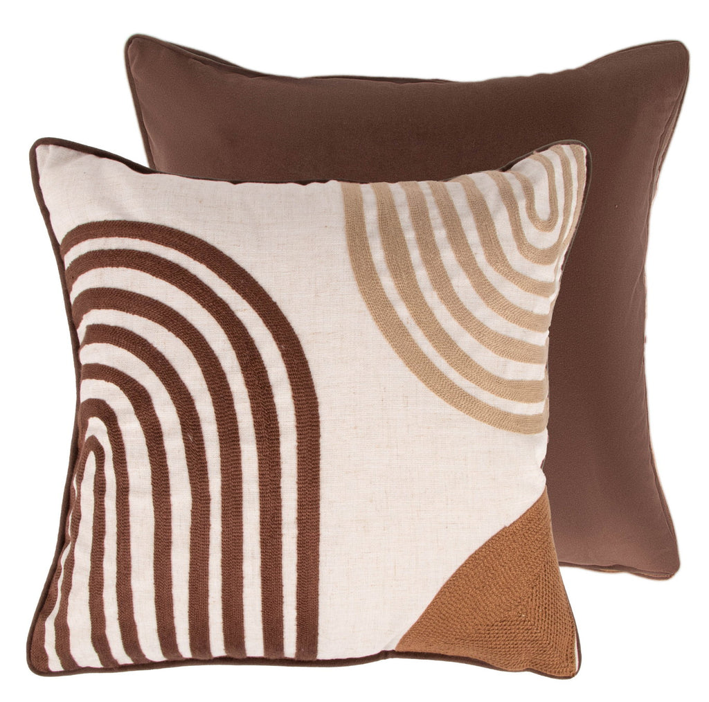Malini Flax Brown Cushion