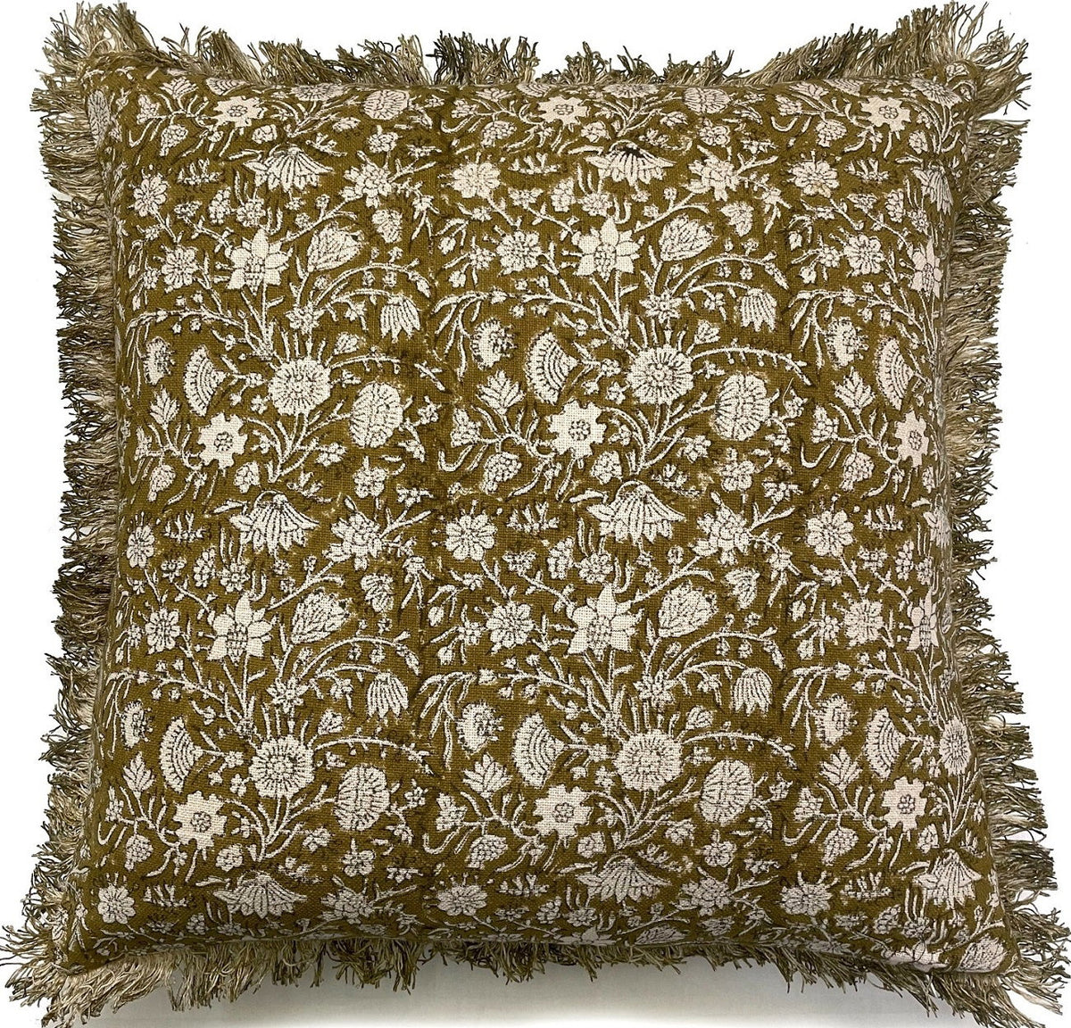Malini Jamila Olive Cushion