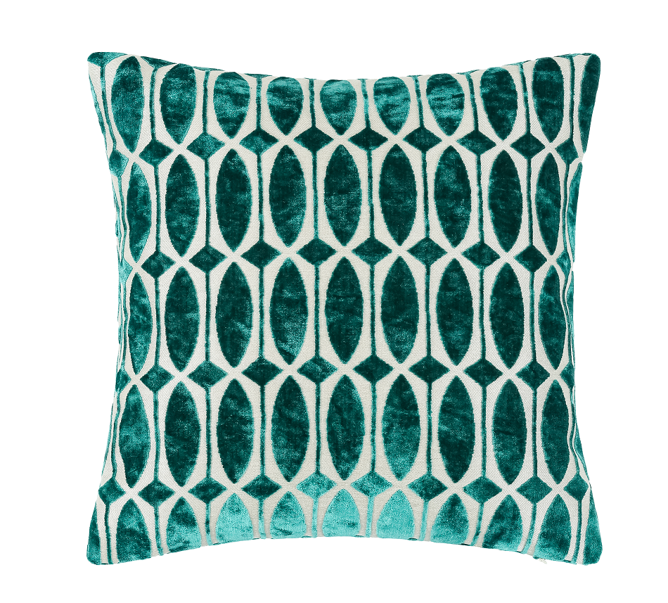 Paul Moneypenny Small OfftheRails Teal Cushion