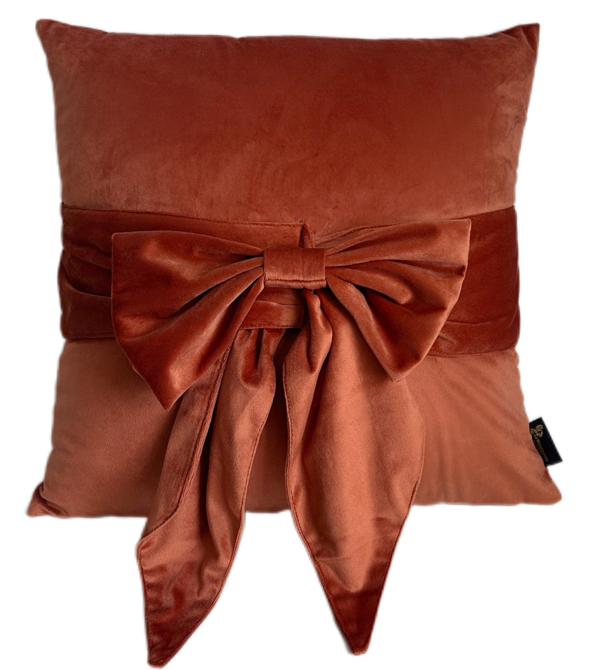 Paulmoneypenny Tiedup Orange Cushion