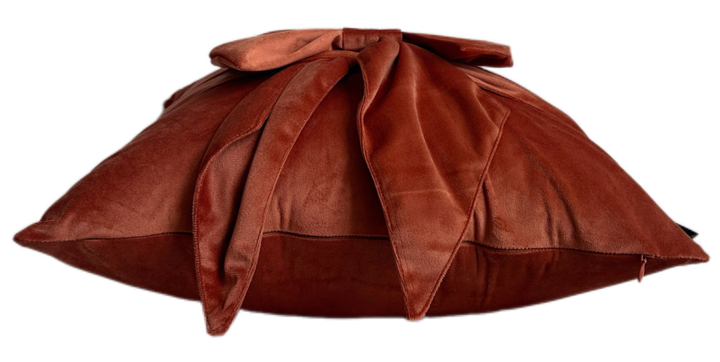 Paulmoneypenny Tiedup Orange Cushion