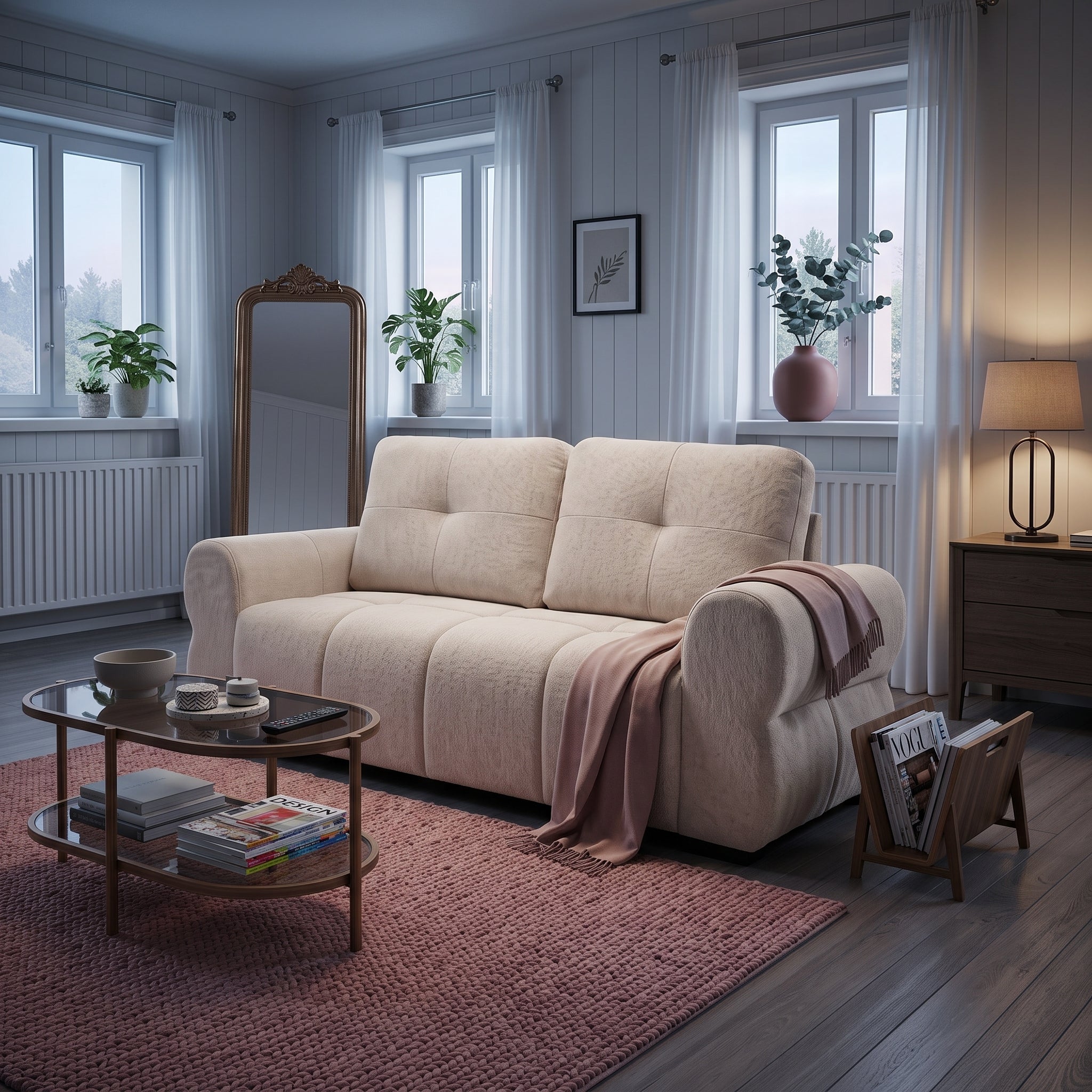 San Marino Sofa Beige 2 Seater