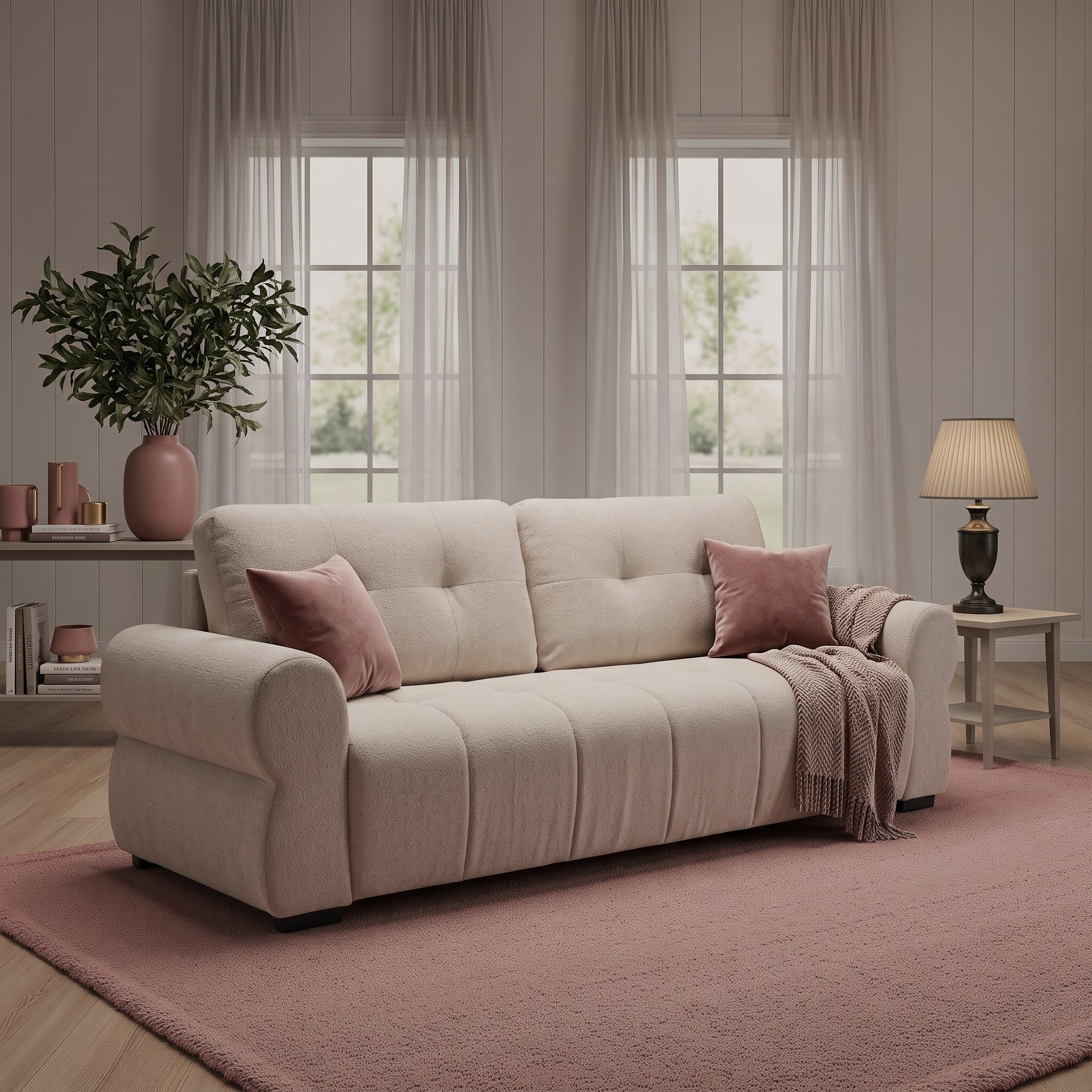 San Marino Sofa Beige 3 Seater