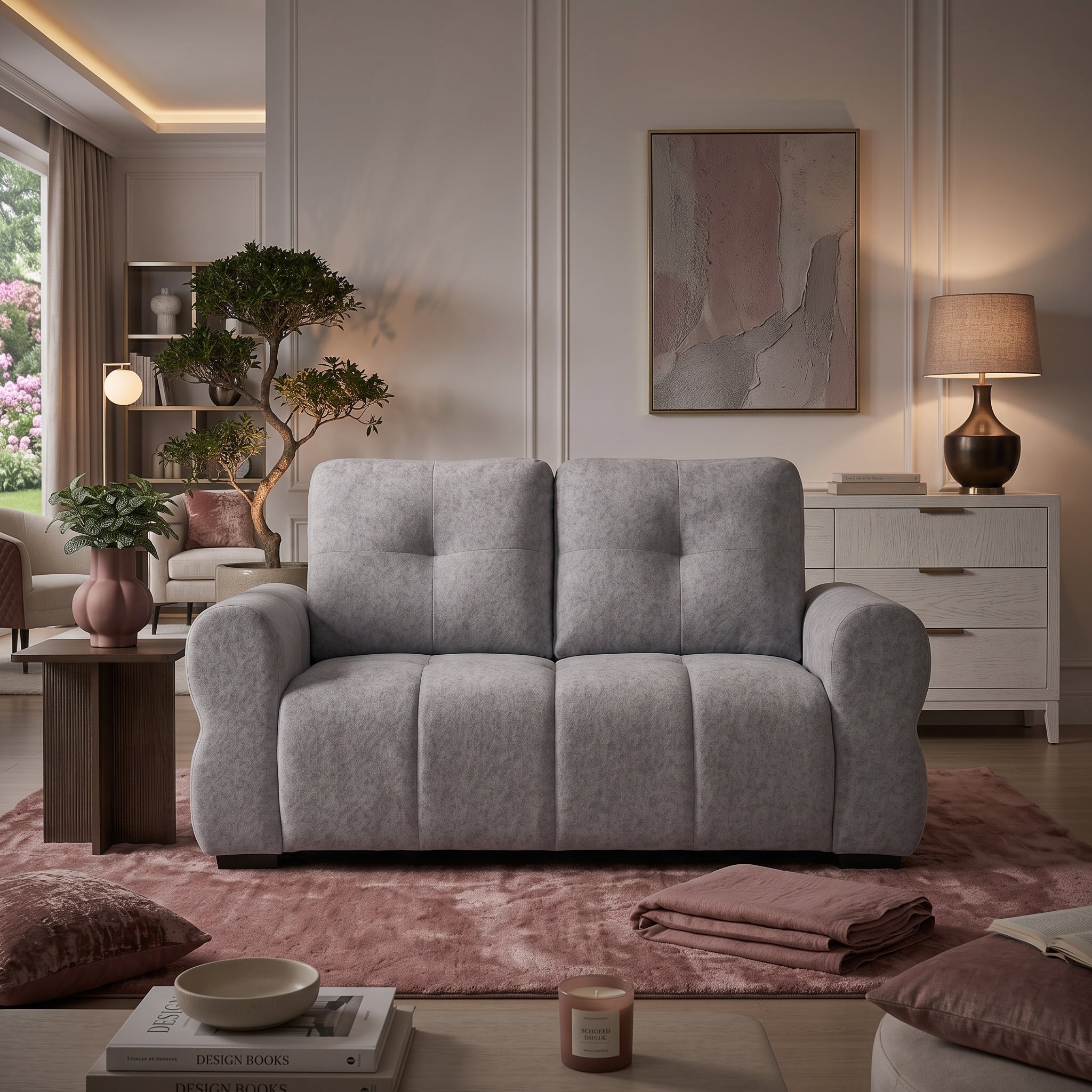 San Marino Sofa Grey 2 Seater