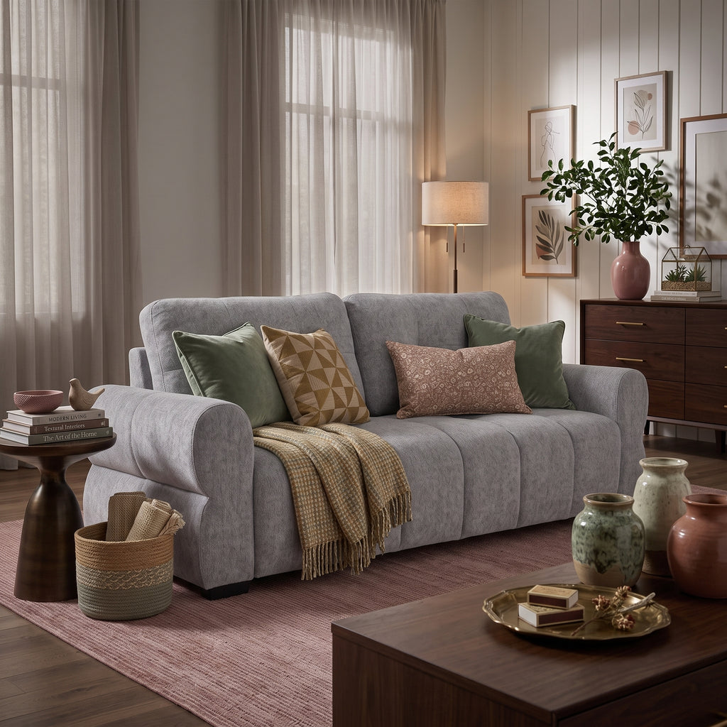 San Marino Sofa Grey 3 Seater