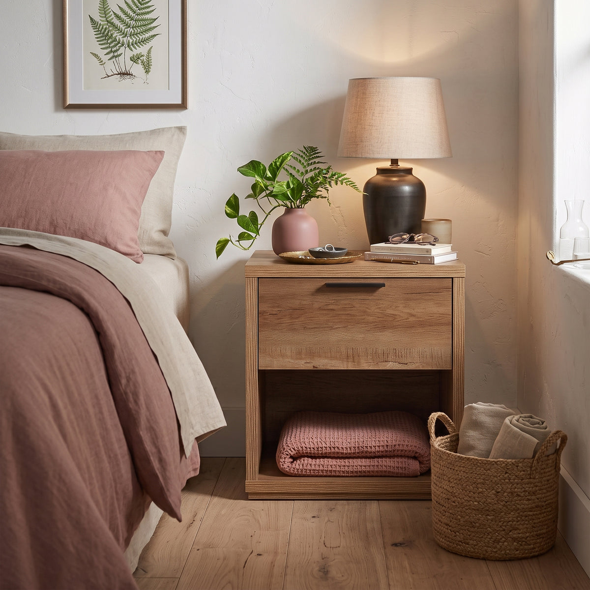 Stockwell 1 Drawer Bedside