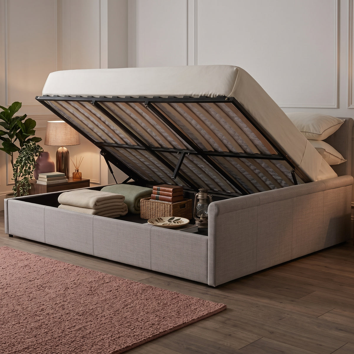 Stratus King Ottoman Bed