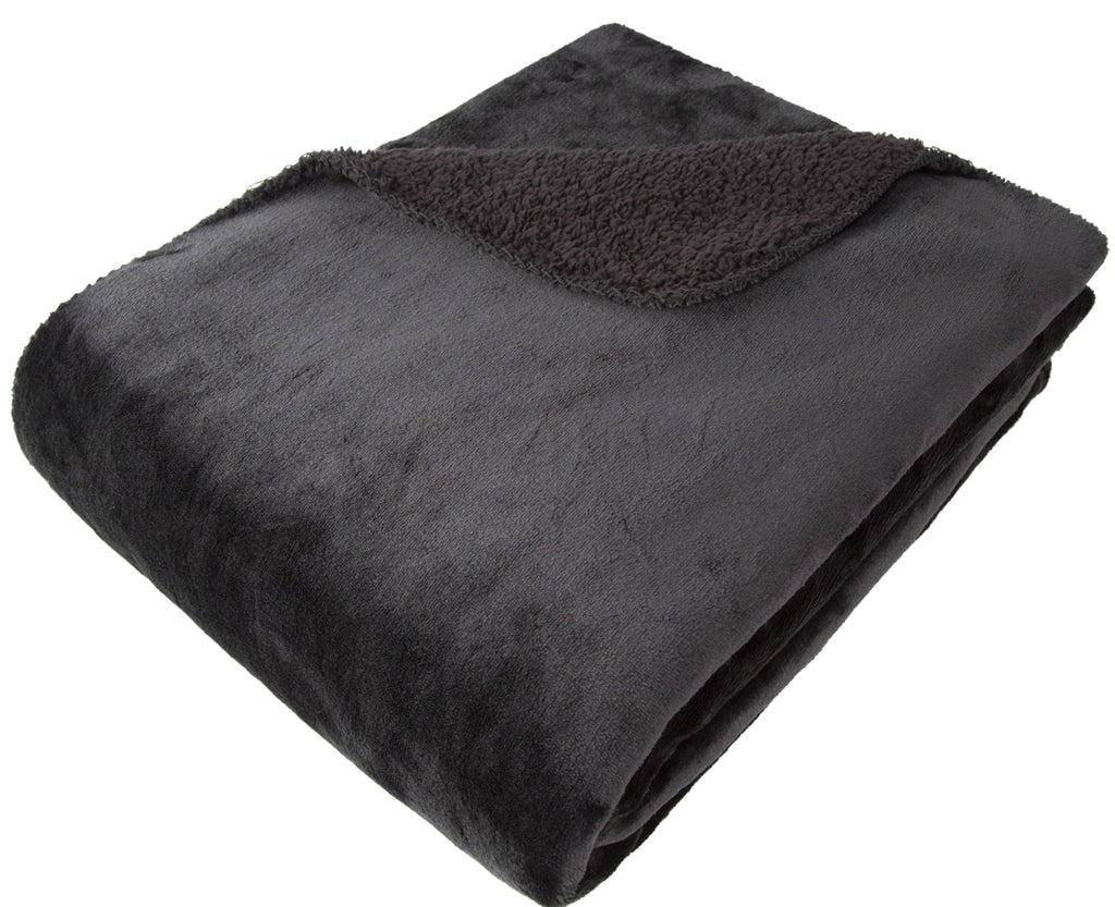 Malini Cosy Black Throw