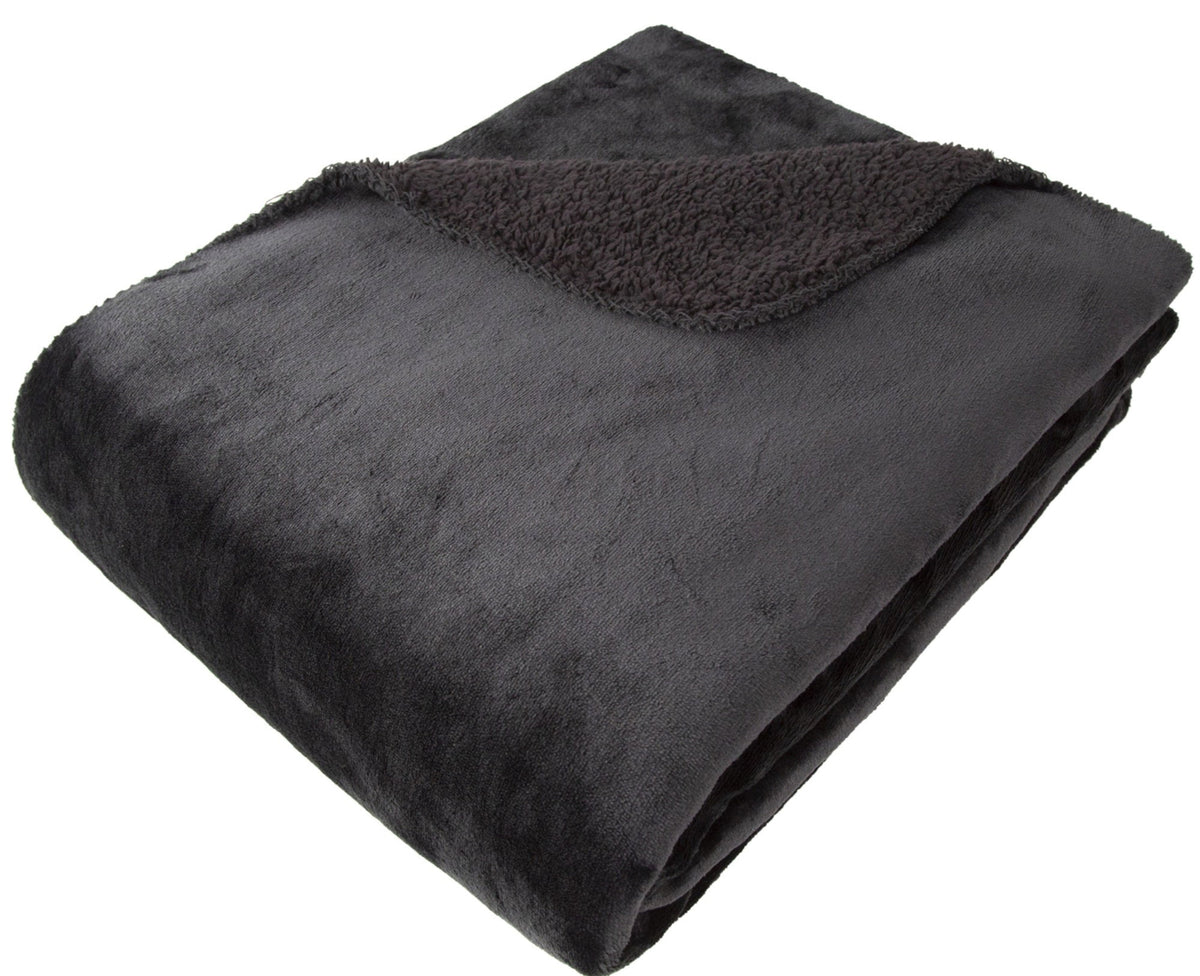 Malini Cosy Black Throw