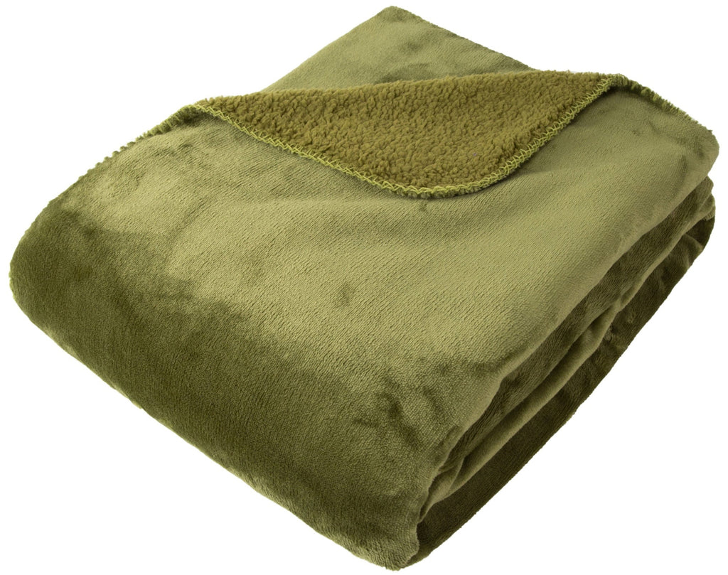 Malini Cosy Olive Throw