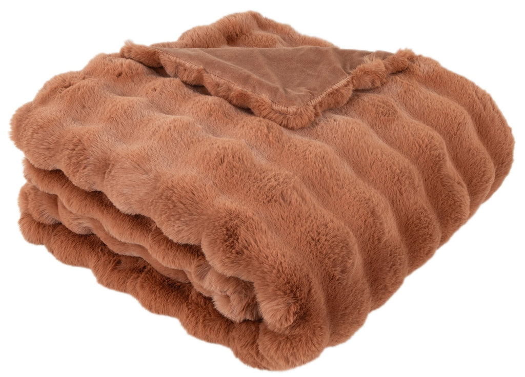 Malini Raffles Orange Throw