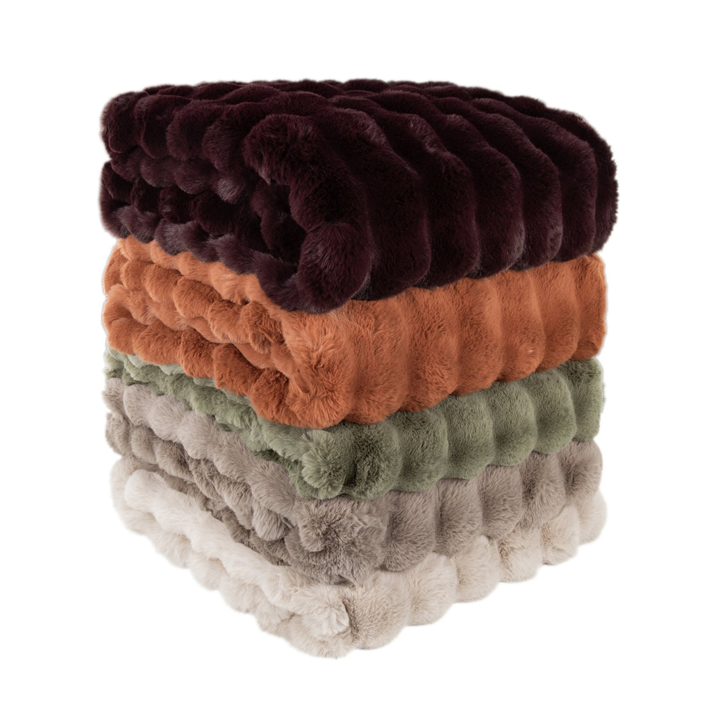 Malini Raffles Orange Throw