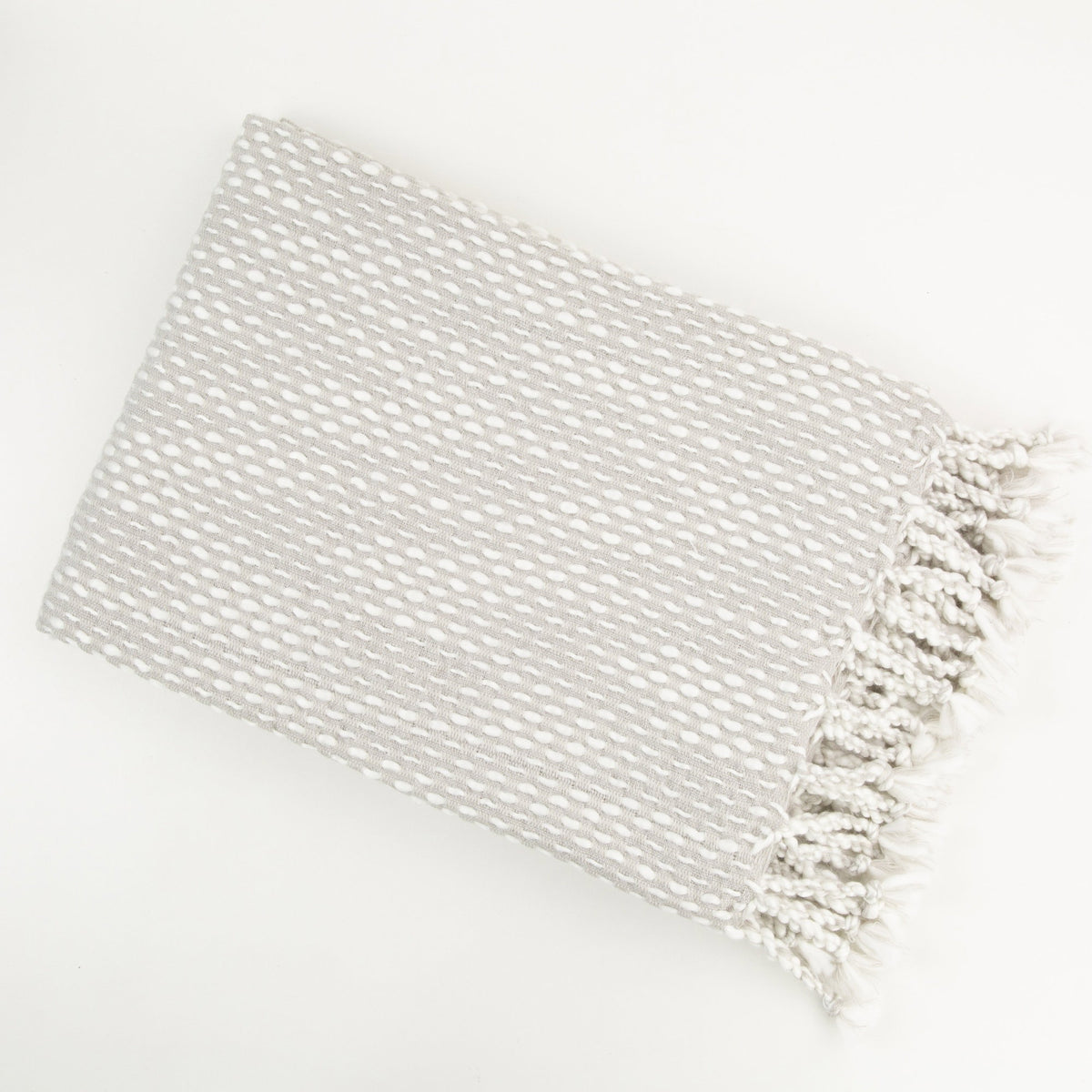 Malini Raindrops Silver Throw
