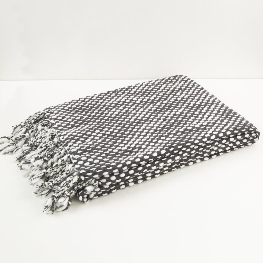Malini Raindrops Slate Throw