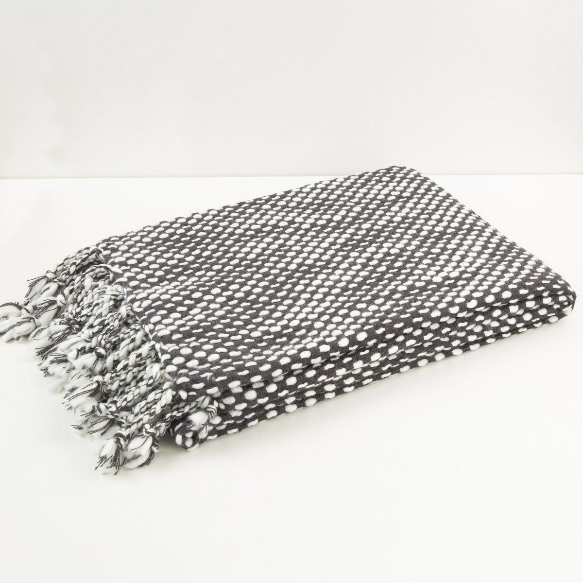 Malini Raindrops Slate Throw