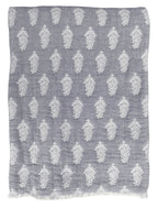 Malini Samira Grey Throw