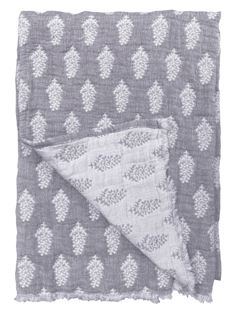 Malini Samira Grey Throw