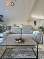 Tokyo Electric Recliner Grey 3 Seater