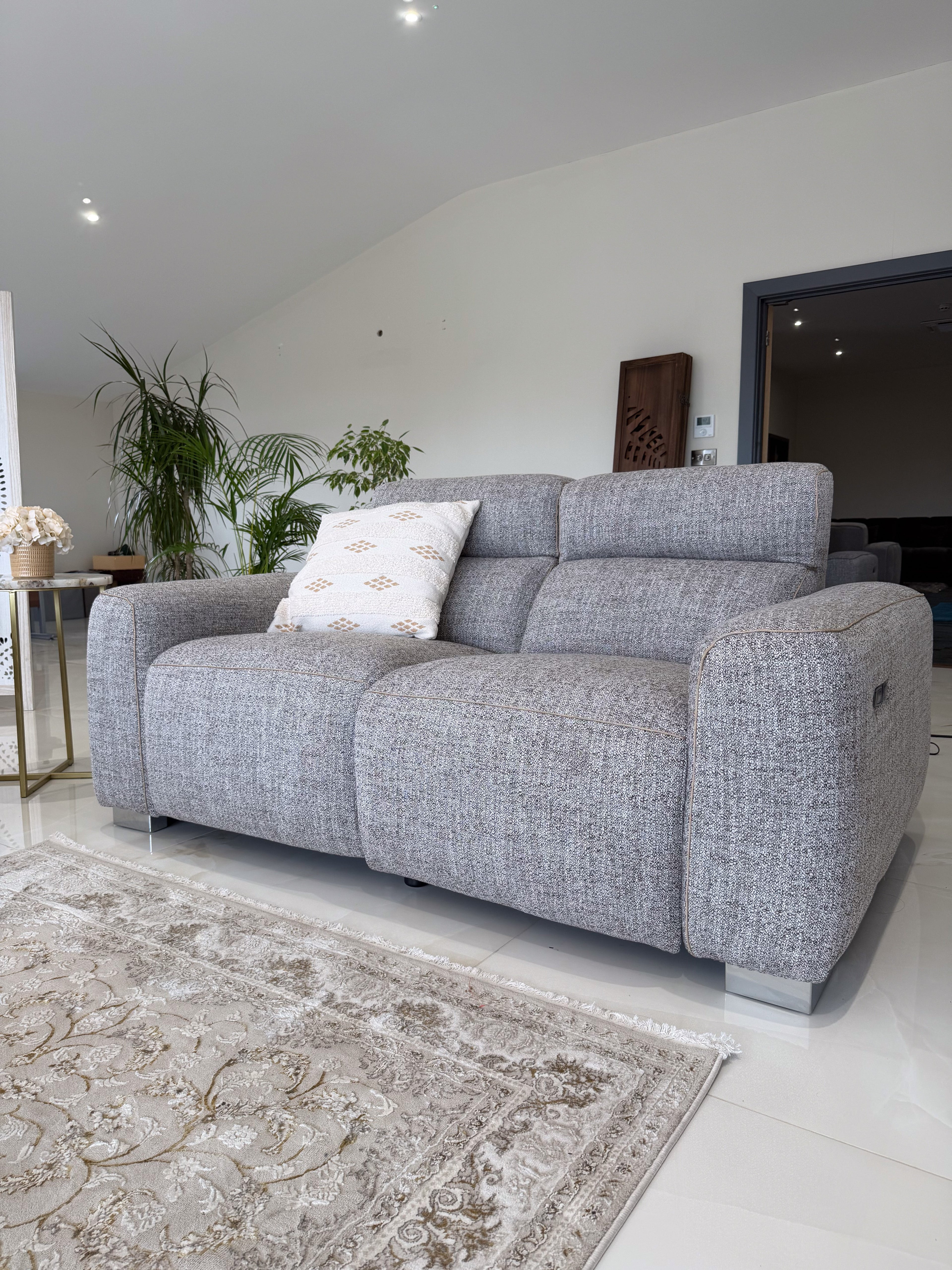Toronto Electric Recliner Beige 2 Seater