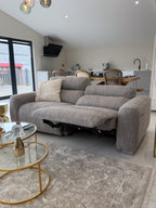 Toronto Electric Recliner Beige 3 Seater