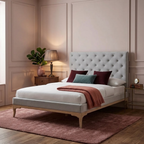 Toulon Low End Double Bed - Oak