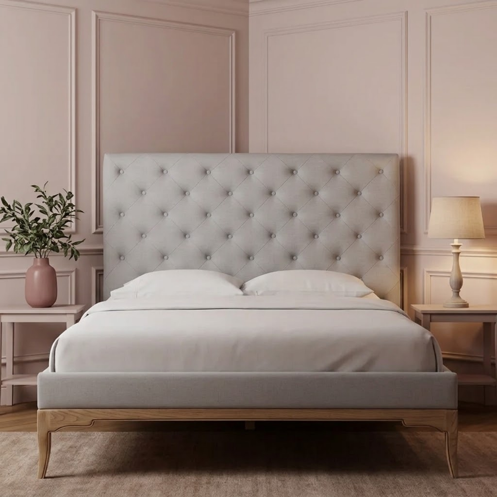Toulon Low End Super King Bed - Oak