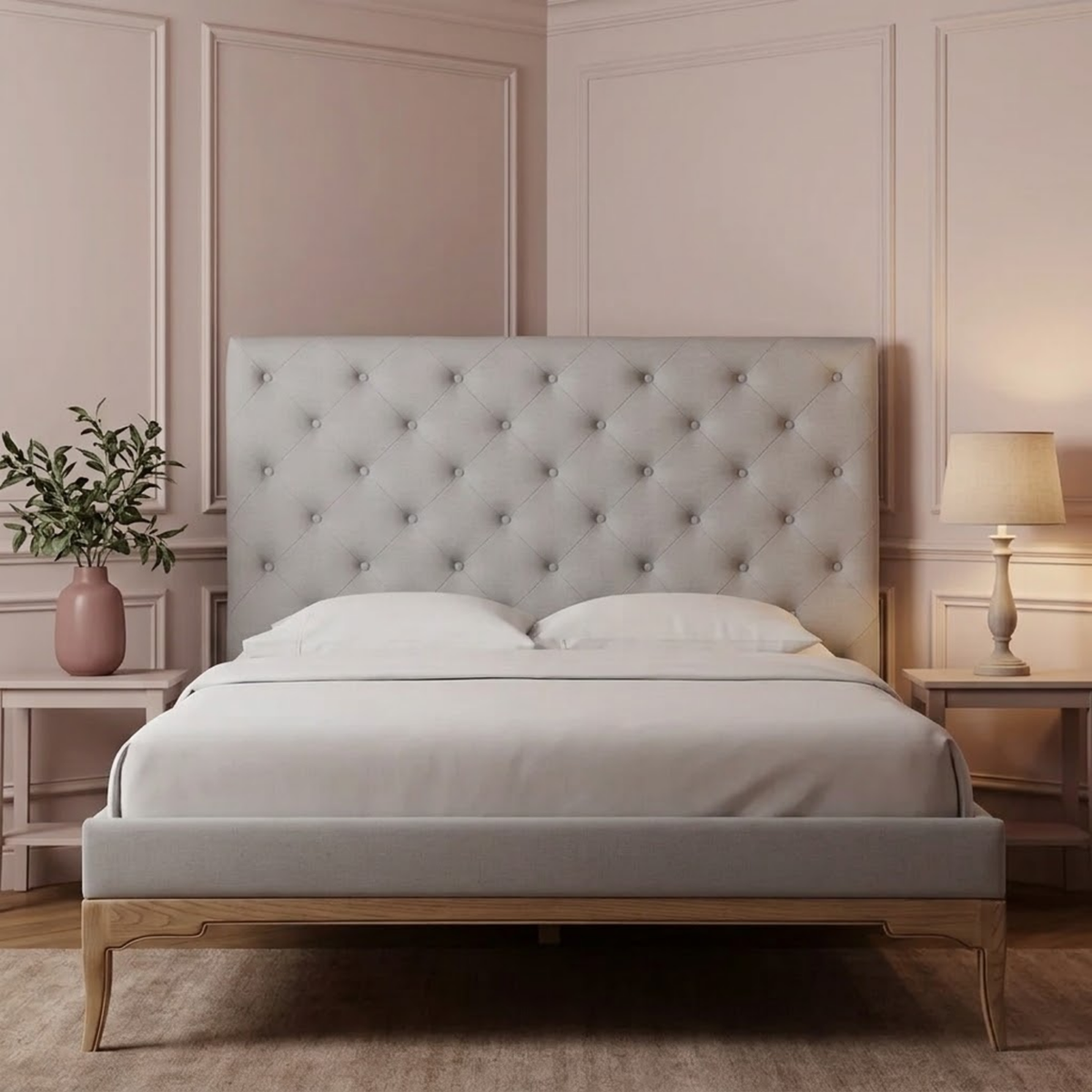 Toulon Low End Super King Bed - Oak
