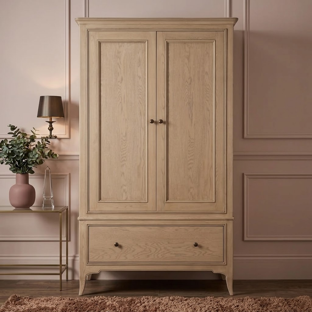 Toulon 2 Door 1 Drawer Wardrobe With Mirror
