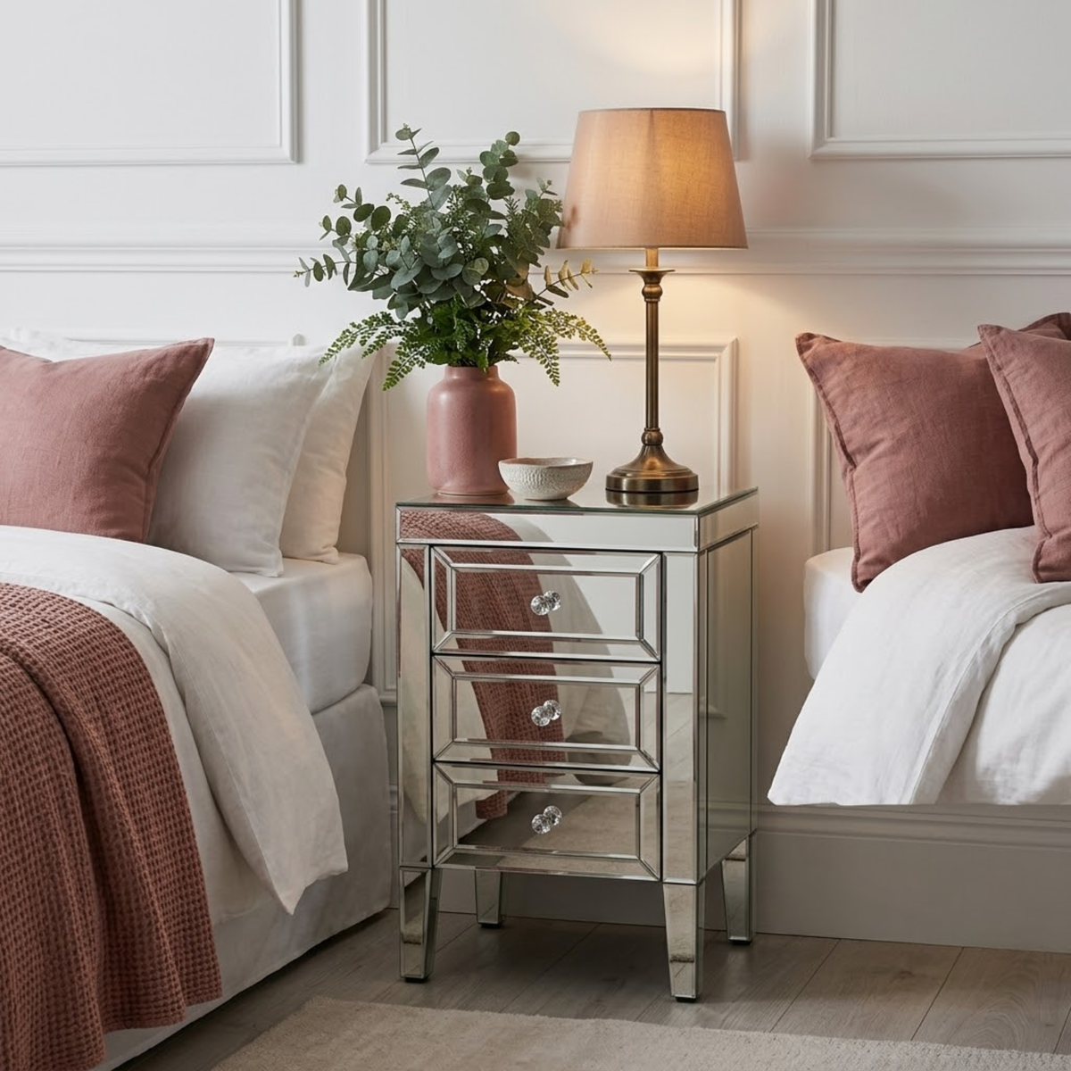 Valencia 3 Drawer Bedside