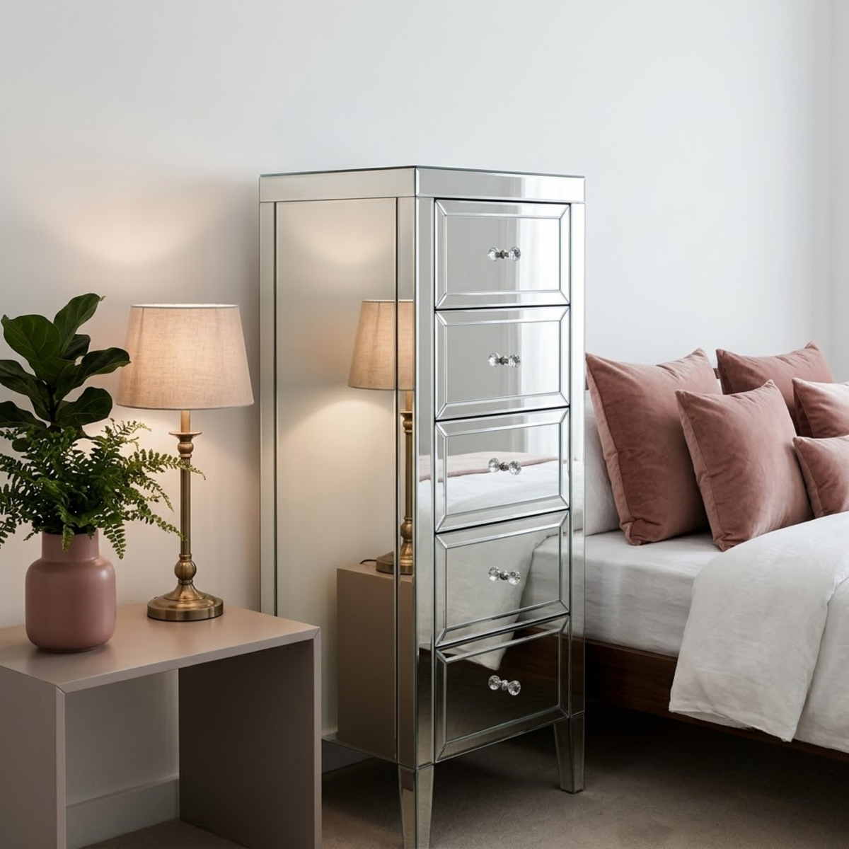 Valencia 5 Drawer Narrow Chest