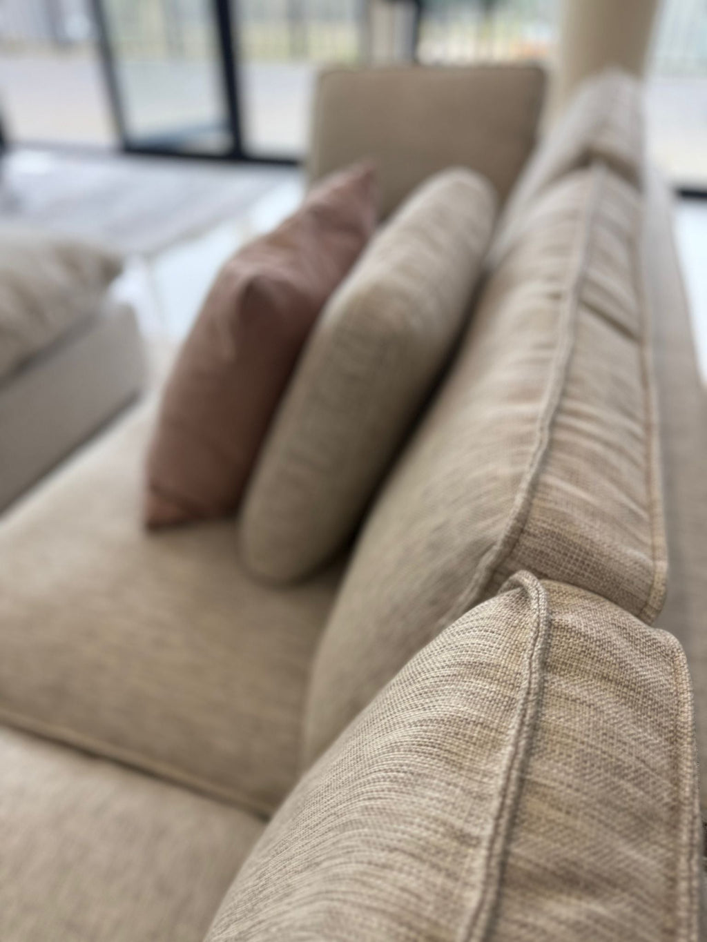Santorini Sofa Grey Large Corner with Footstool