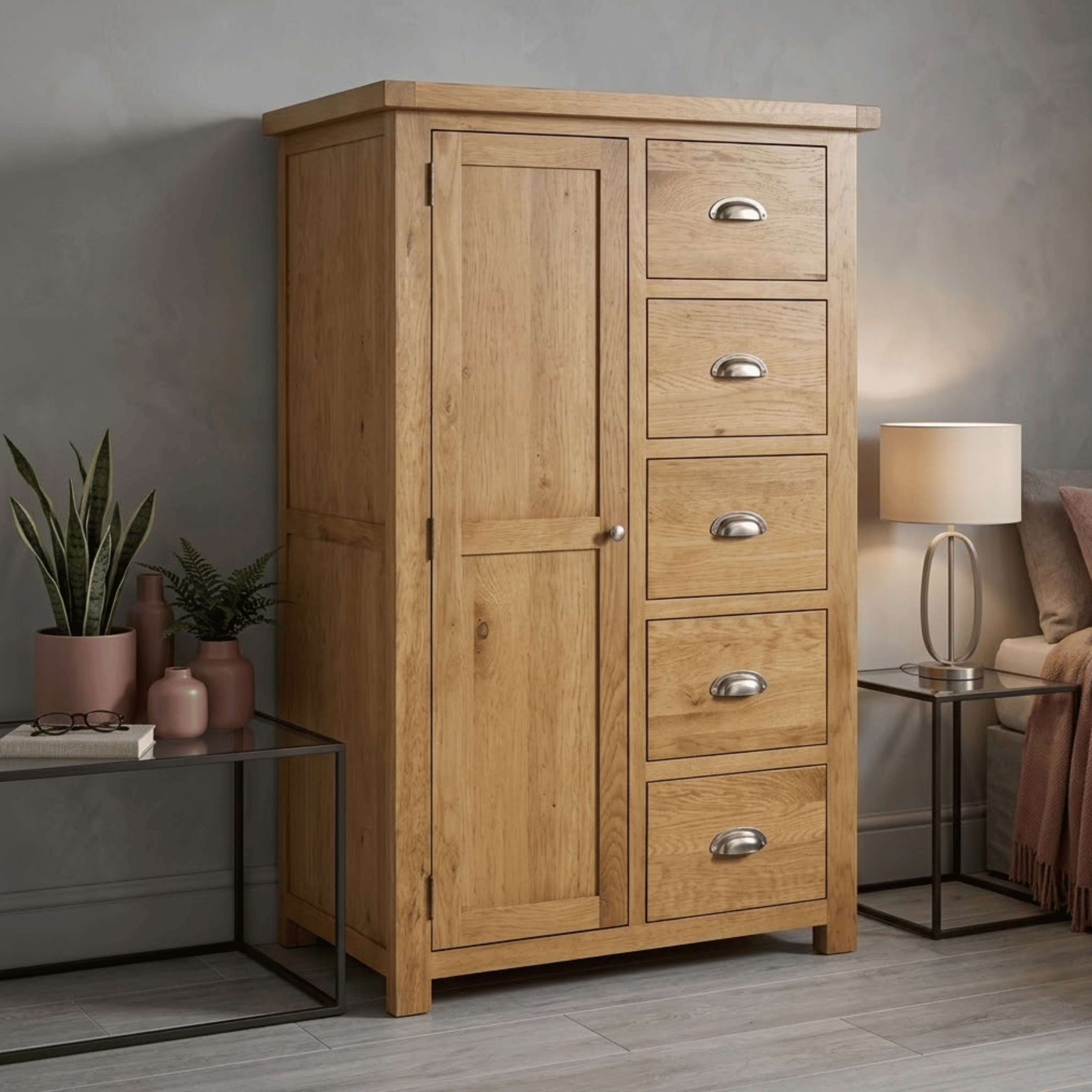 Woburn 1 Door 5 Drawer Wardrobe